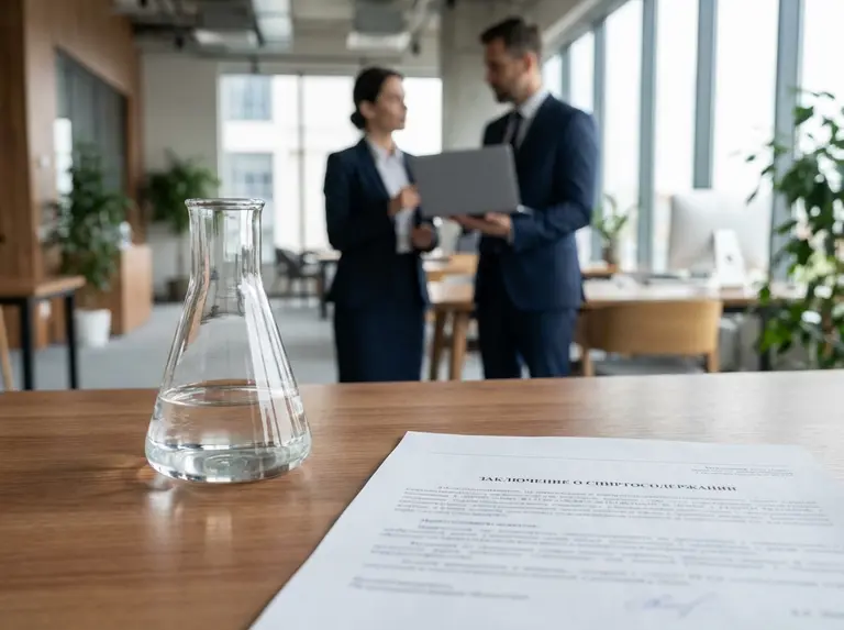 Заключение о спиртосодержании